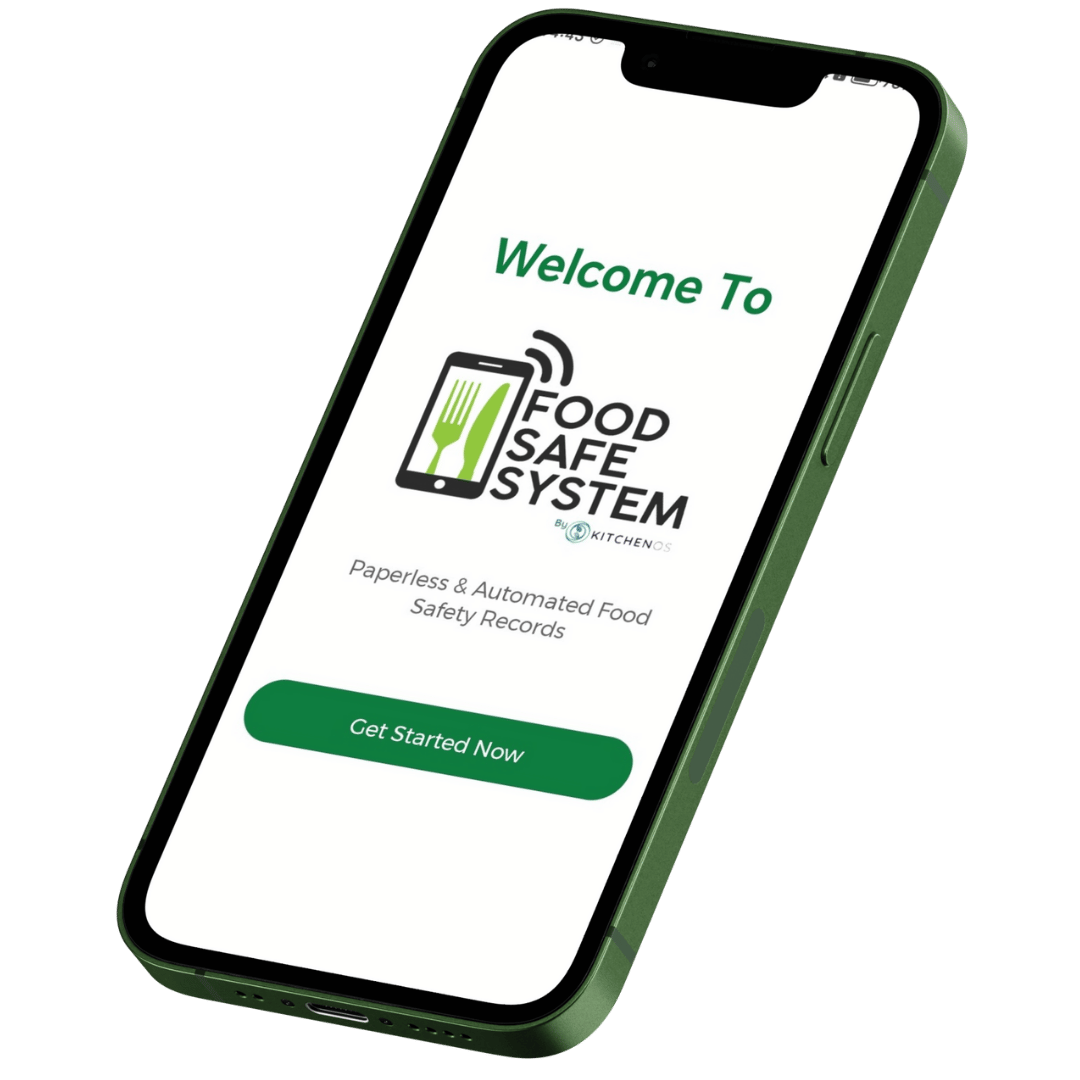 Food Safe System Green Iphone Mockup